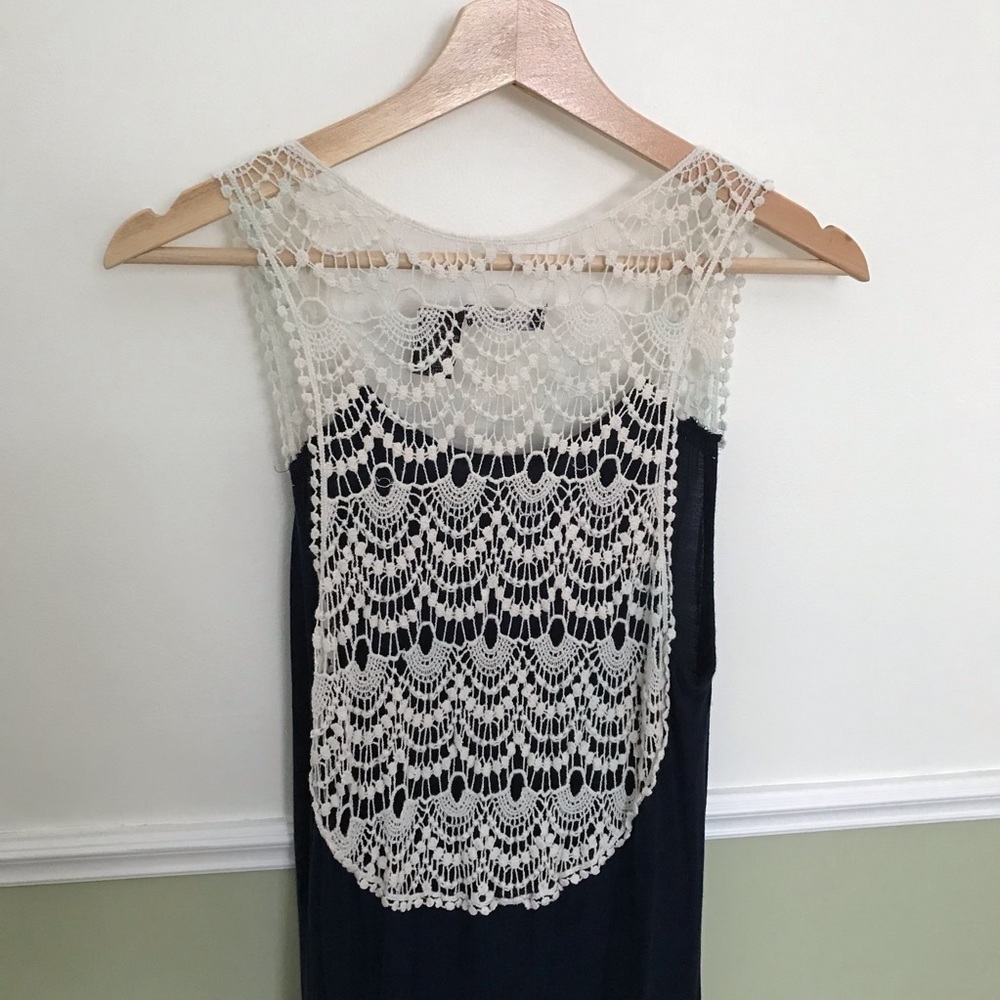 Asymmetrical Dress with Lace Back Detail